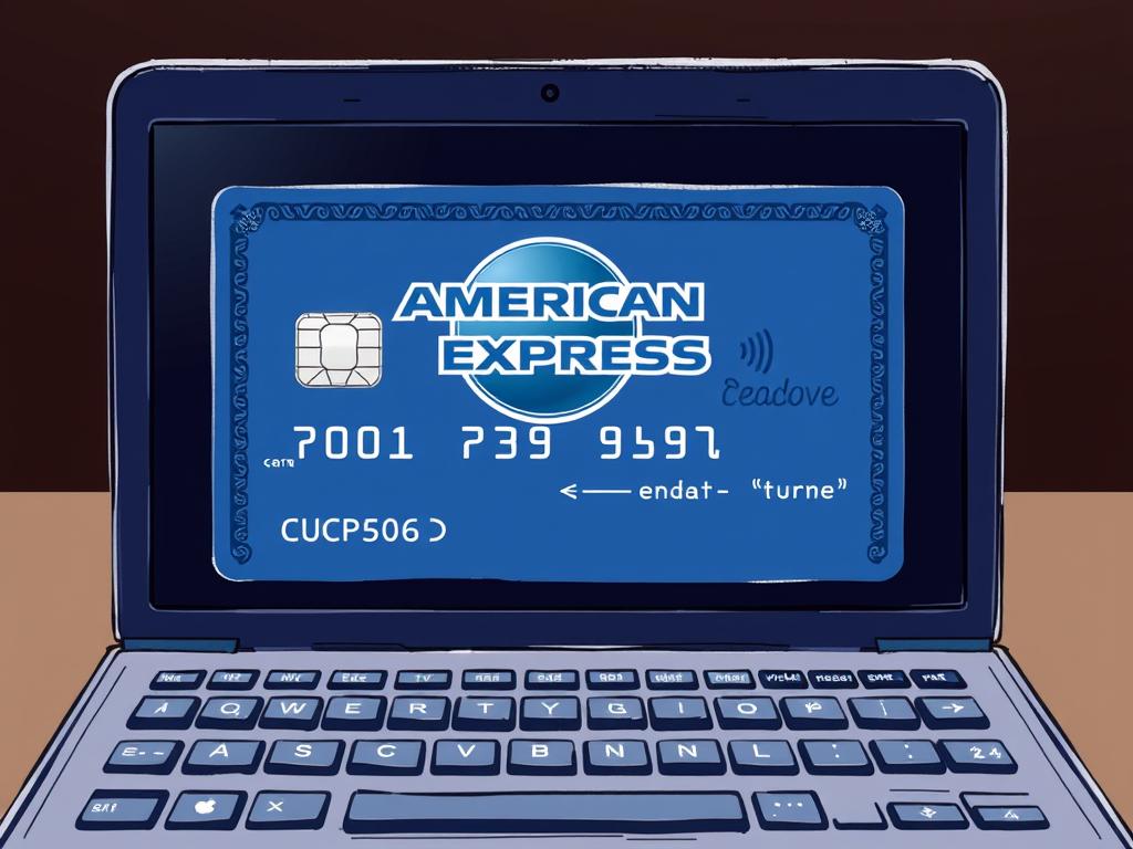 Generate an image of the American Express online portal showing virtual card details. Generate an image of the American Express online portal showing virtual card details.