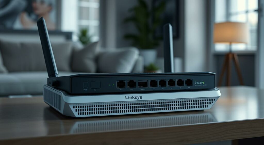 Generate an image of the Linksys Velop Pro6E router Generate an image of the Linksys Velop Pro6E router