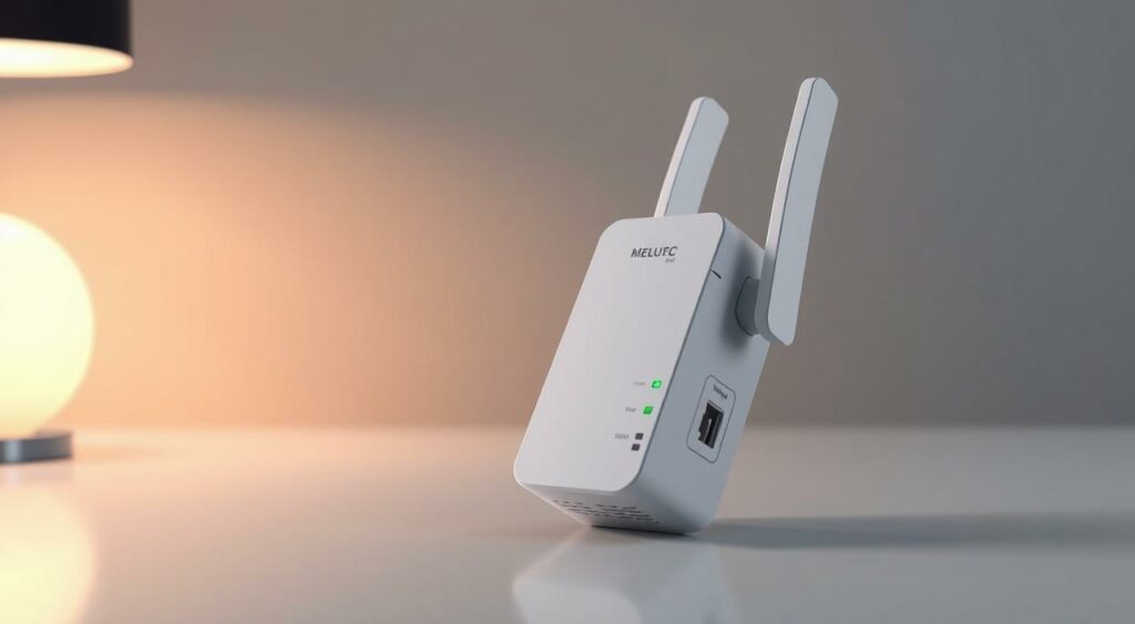 Image of a Wi-Fi extender device Image of a Wi-Fi extender device