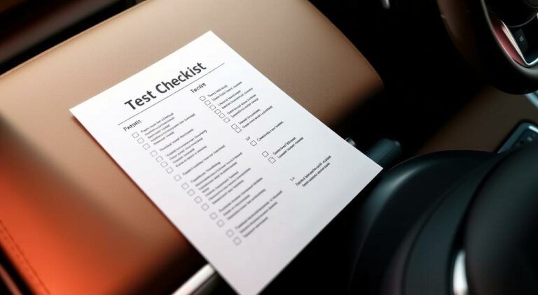 test drive checklist