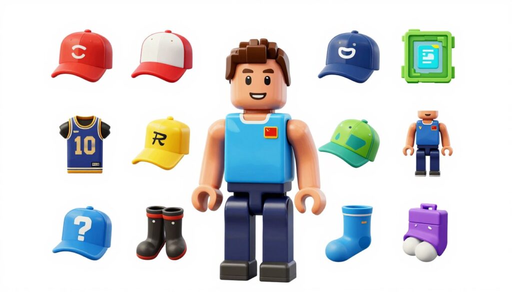 Roblox avatar wearing free items from special maps